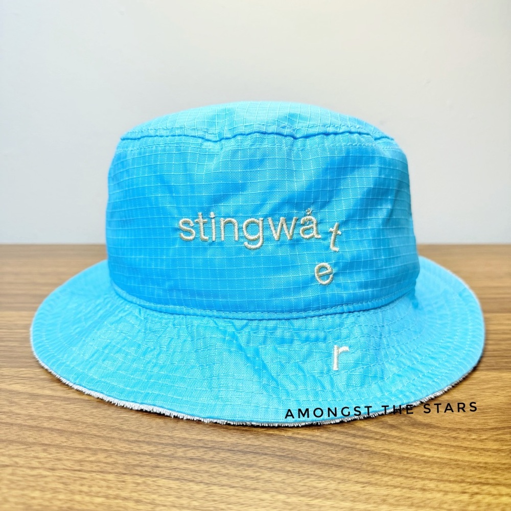 Stingwater Melting Logo Embroidered Blue Bucket Hat